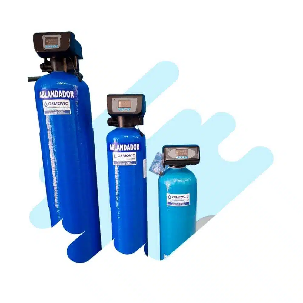 Filtros Ablandadores de Agua marca OSMOVIC de diferentes tamaños