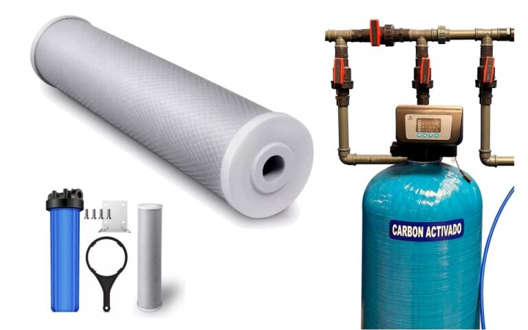 Filtro de carbon activado para viviendas y de uso industrial